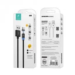 Кабель SkyDolphin S59KIT Magnetic USB - Lightning + microUSB + Type-C (M/M) 1 м, Black (SDUSB-000547) - мініатюра 2