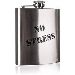 Фляга з нержавіючої сталі пласка No Stress 210 мл Akcent