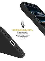 Силиконовый чехол с MagSafe для Apple iPhone 17 Pro, ICON2 MagCase, черный, противоударный, панель с мягкой подкладкой, защита всего корпуса, поддержка беспроводной зарядки, совместим с защитными стеклами и пленками, ArmorStandart (ARM86248) - мініатюра 4