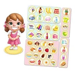 Настільна гра Ubumblebees Їстівне-неїстівне PSF091 сортер-комодик дерев'яна