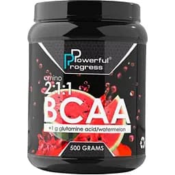 Аминокислота Powerful Progress BCAA 2:1:1 + Glutamine 500 г Watermelon