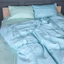 Пододеяльник MirSon Seafoam Stripe сатин 200х220 см (2200013051435)