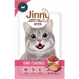 Ласощі для дорослих котів Jinny палички зі смаком тунця 35 г 