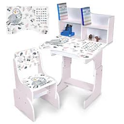 Парта со стульчиком, Птичка, азбука, N2071-10-7