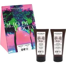 Подарочный набор Phytorelax Laboratories Coconut: крем для рук 75 мл + скраб для рук 75 мл