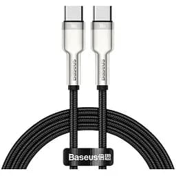 Дата кабель USB-C to USB-C 1.0m 100W metal black Baseus (CATJK-C01)