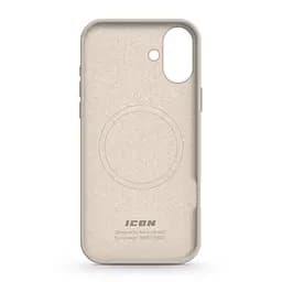 Силиконовый чехол с MagSafe для Apple iPhone 16 Plus, ICON2 MagCase, бежевый, противоударный, панель с мягкой подкладкой, защита всего корпуса, поддержка беспроводной зарядки, совместим с защитными стеклами и пленками, ArmorStandart (ARM80185) - мініатюра 2