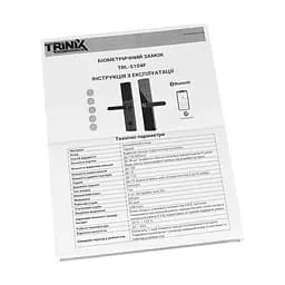 Замок біометричний автономний Trinix TRL-5404F Black L/R зі зчитувачем відбитків пальців і карт Mifare (65-00083) - мініатюра 17