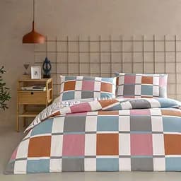 Постільна білизна Loxa Turuncu Ранфорс / простирадло на резинці Tac pbe0051210