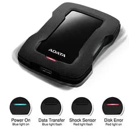 Зовнішній жорсткий диск Adata Technology HD330 DashDrive Durable 4TB USB 3.1 2.5 чорний - мініатюра 7