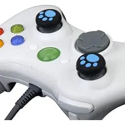 Накладки на стіки Thumb Grips 2-pack для PS4-PS5-Xbox FootPrint Blue [47553] - мініатюра 3