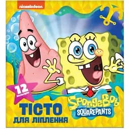 Тесто для лепки SpongeBob SquarePants 12 цветов по 15 г (122728)