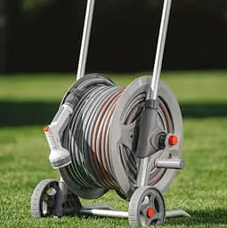 Металевий візок зі шлангом Bradas WHITE LINE 1/2" 30 м та аксесуарами комплект для поливу SILVER PRO SET (WL-AG33330SET1) - мініатюра 2