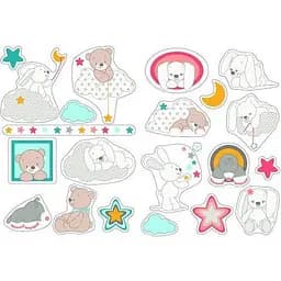 Декоративний стікер Nattou Міа і Базиль 562287