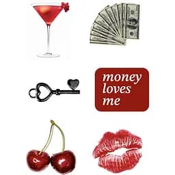 Стикерпак 3Д Money loves me