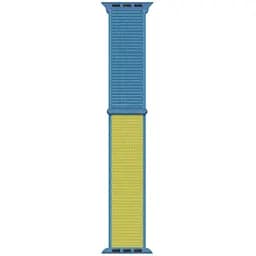 Ремінець Nylon для Apple Watch 38/40/41/42mm(ser.10) Blue / Yellow