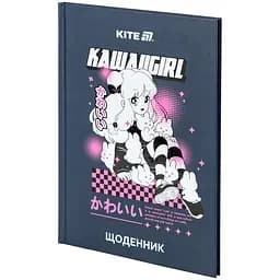 Щоденник шкільний Kite Kawaii girl тверда обкладинка (K25-262-1)