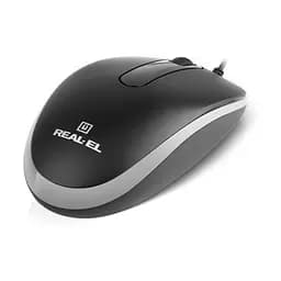 Мишка REAL-EL RM-217 USB Black/Gray (EL123200038) - мініатюра 6