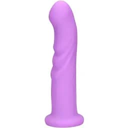 Вібратор Loveline Ultra Soft Silicone Rotating G-Spot 20 см фіолетовий