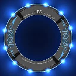 Фрісбі TOSY 16 мільйонів кольорів RGB або 12 світлодіодів, супер яскравий, режим втрачених, автоматичне освітлення - мініатюра 4