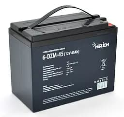 Аккумуляторная батарея тяговая AGM MERLION 6DZM-45M5 12V 45Ah