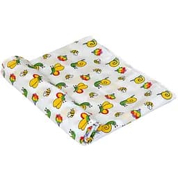 Пеленка Руно ситец Улитка 95х110см белая (204.03_улитка)