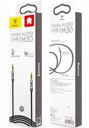 Кабель Baseus Yiven Audio Cable M30 1.5M Silver+Black - мініатюра 2