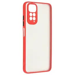 Чехол панель-накладка для Xiaomi Redmi Note 11 4G/Note 11S 4G, Frosted Matte, красный, противоударный чехол с защитой всего корпуса, термополиуретан TPU + поликарбонат PC, ArmorStandart (ARM66740)