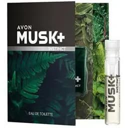 Листівка з пробним зразком Avon Musk+ Instinct 0.6 мл