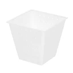 Форма для виготовлення м'яких, вершкових, розсольних та сирів з пліснявою «Пірамідка» 0.4 л (фета, бринза, камамбероподібні, брі), Kitchette Білий 85866