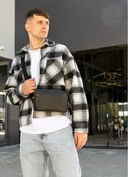 Чоловіча сумка бананка Sambag HARVI чорна 24 × 16 × 6 см (88213101m) - мініатюра 2