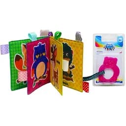 М'яка книжка-шуршалка Книжковий хмарочос Зайчик з прорізувачем 403761