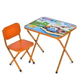 Детский столик складной со стульчиком M 5962-7 оранжевый