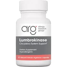 Ламброкиназа Allergy Research Group Lumbrokinase 60 капсул с энтеросолюбильным покрытием (ALG-76140)