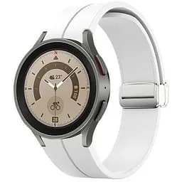 Ремінець для Samsung Galaxy Watch 4 Classic 42mm - білий ширина кріплення 20мм силікон Watchbands Cls (W15-5WB77900977)