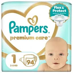 Подгузники Pampers Premium Care Размер 1 (2-5 кг) 94 шт.