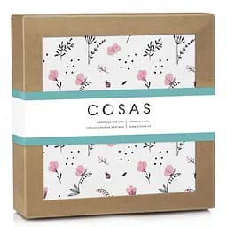 Пелюшки фланелеві Cosas Wildflowers 80х100 см, рожеві