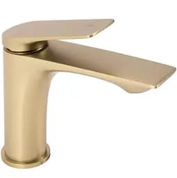 Смеситель для умывальника Rea Avalon brushed gold низкий REA-B2703 Золотой