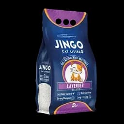 Наповнювач бентонітовий JINGO Lavender Scented - з ароматом лаванди, 5 л