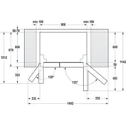 Холодильник Gorenje SBS 179x68x91 см 2 дв. Х 368 л М 167 л A++ NF Plus Інвертор диспенсер дисплей сірий - мініатюра 10