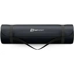 Коврик для йоги Hop-Sport HS-NB016GM NBR 1,5см чорний - мініатюра 8