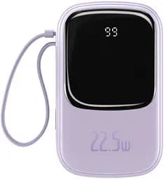 Портативна батарея Powerbank Baseus Qpow Digital Display 20000 mAh 22.5W With Type-C Cable PPQD-I05 Purple