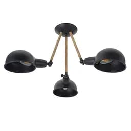 Люстра Brille лофт стельова E14 60W BK (BL-593C/3)