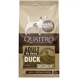 Сухой корм Quattro Adult Duck Small Breed для собак мелких пород с уткой 1.5 кг