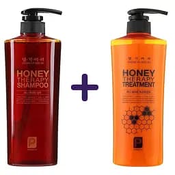 Набор: шампунь Daeng Gi Meo Ri Медовая терапия Honey Therapy Shampoo 500 мл + кондиционер для волос Daeng Gi Meo Ri Honey Therapy Treatment 500 мл
