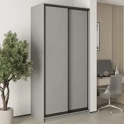 Шкаф-купе двухдверный MebelStar Стандарт BG 2ДСП 120x45x240 см Серая мышка (MBS-10005)