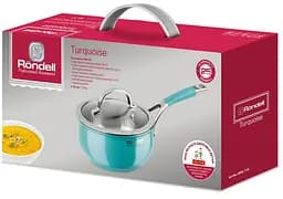 Ковш з кришкою Rondell Turquoise 16 см, 1,5 л (RDS-716) - мініатюра 2