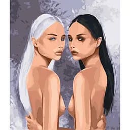 Картина по номерам "Противоположности" ©VALLERONY 10121-AC 40x50 см