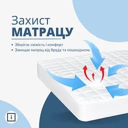 Наматрацник Ideia SleepDream з натяжним бортом по периметру 90х200х35 см (8-35928) - мініатюра 4
