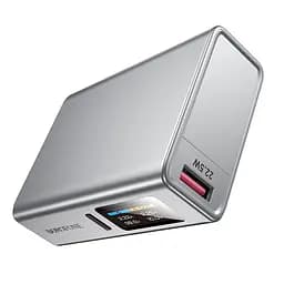 Портативний ЗП Power Bank BOROFONE BJ72 Energy 22.5W+PD20W with display 10000 mAh Metal gray - мініатюра 4